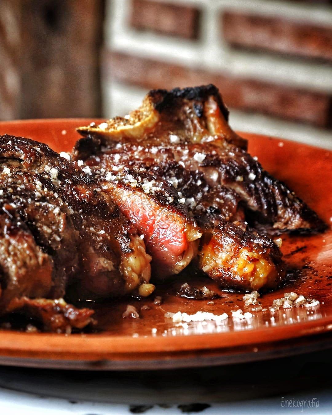 Chuletón, ya en el plato